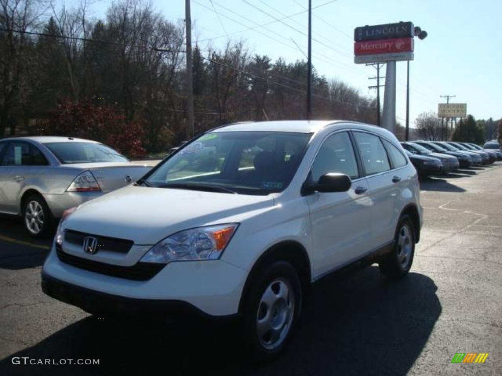 2007 CR-V LX 4WD - Taffeta White / Gray photo #1