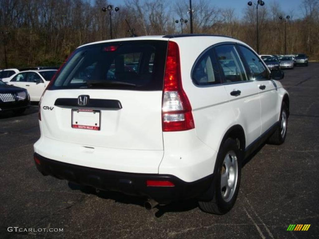 2007 CR-V LX 4WD - Taffeta White / Gray photo #4