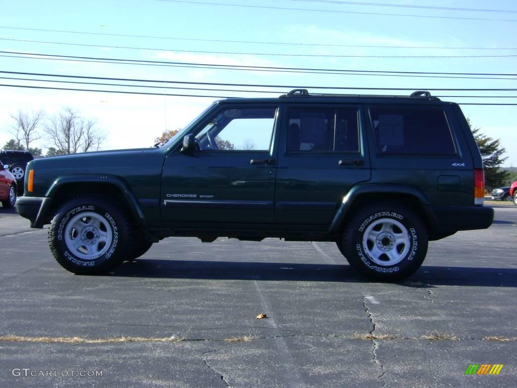 1999 Cherokee Sport 4x4 - Forest Green Pearl / Agate photo #4