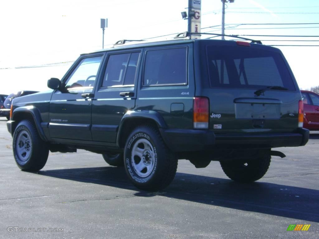 1999 Cherokee Sport 4x4 - Forest Green Pearl / Agate photo #5