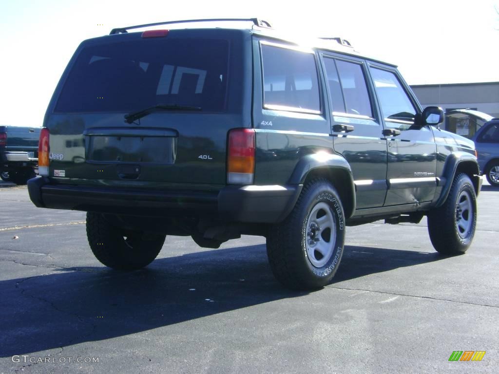 1999 Cherokee Sport 4x4 - Forest Green Pearl / Agate photo #7