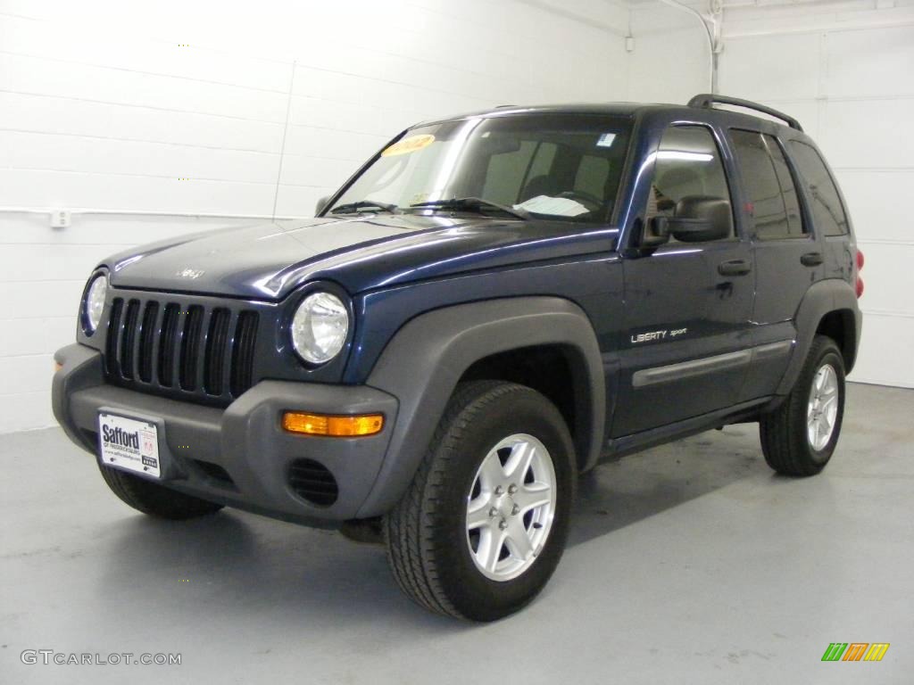 2002 Liberty Sport 4x4 - Patriot Blue Pearlcoat / Dark Slate Gray photo #1