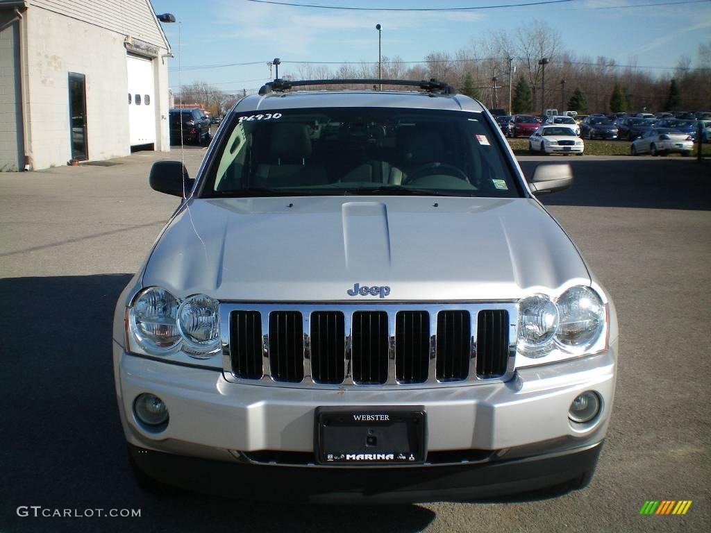 2006 Grand Cherokee Limited 4x4 - Bright Silver Metallic / Medium Slate Gray photo #13