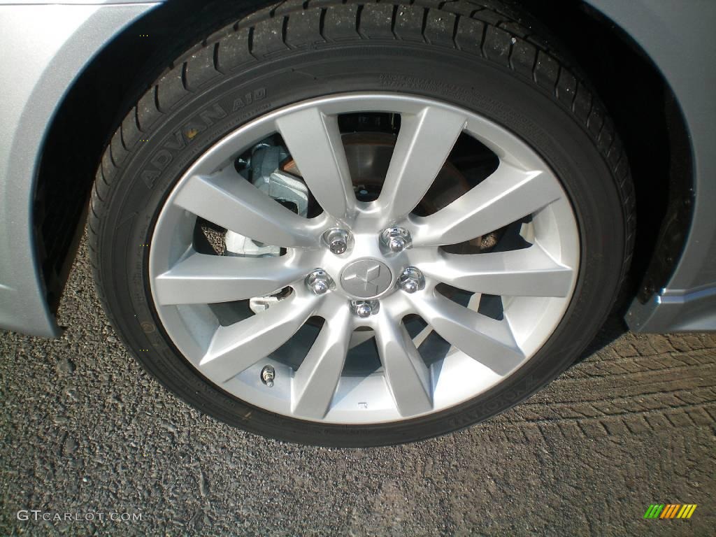 2010 Lancer RALLIART AWD - Apex Silver Metallic / Black photo #6