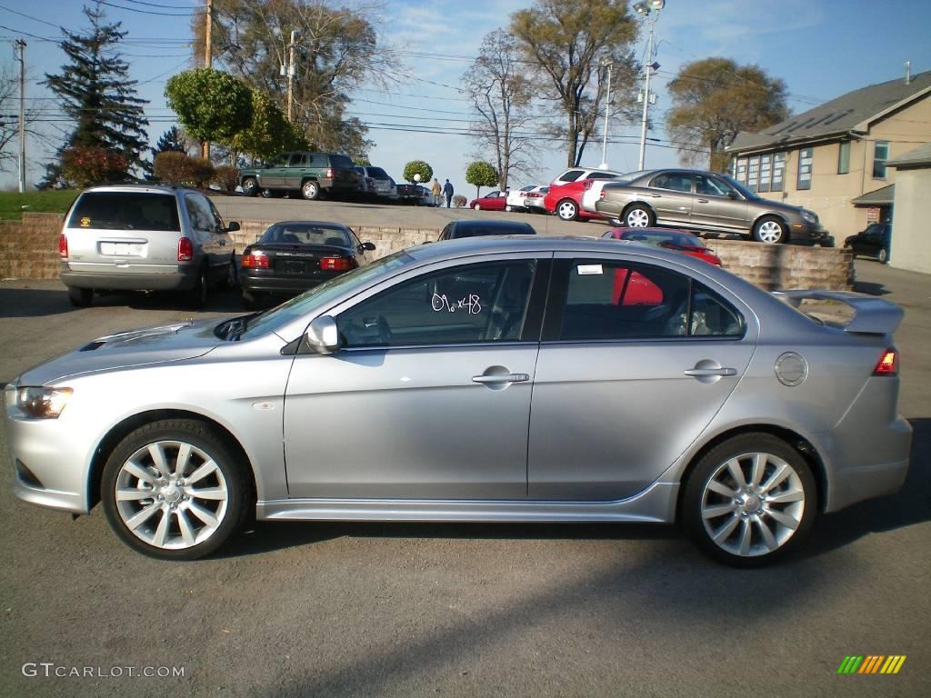 2010 Lancer RALLIART AWD - Apex Silver Metallic / Black photo #7