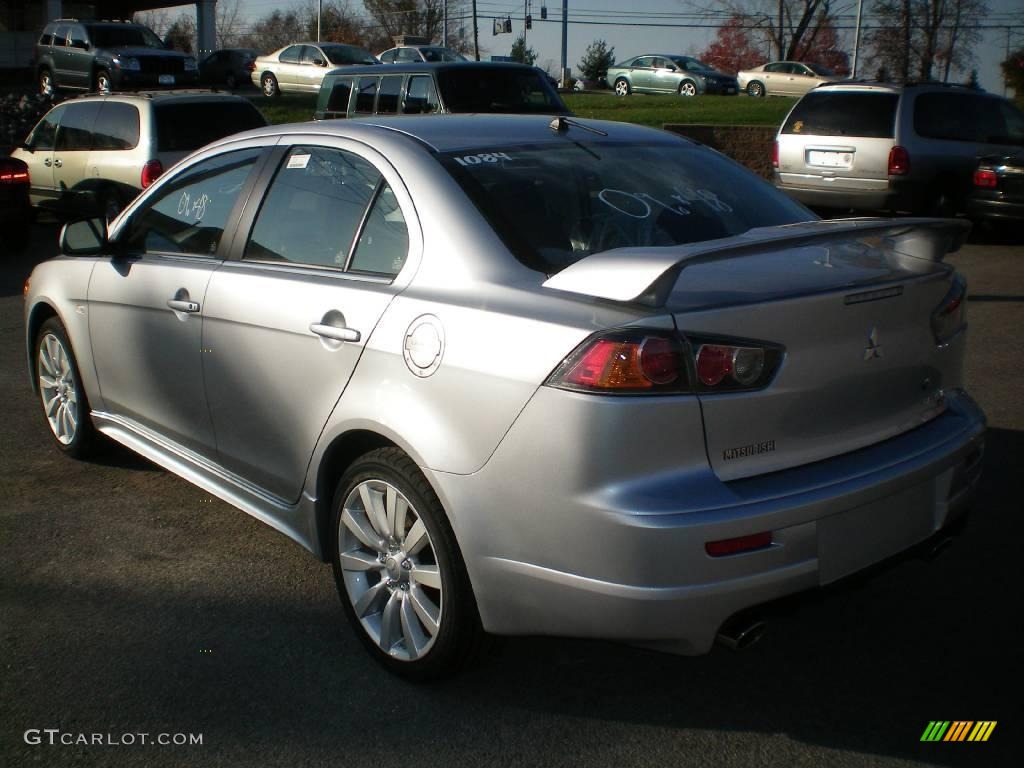 2010 Lancer RALLIART AWD - Apex Silver Metallic / Black photo #8