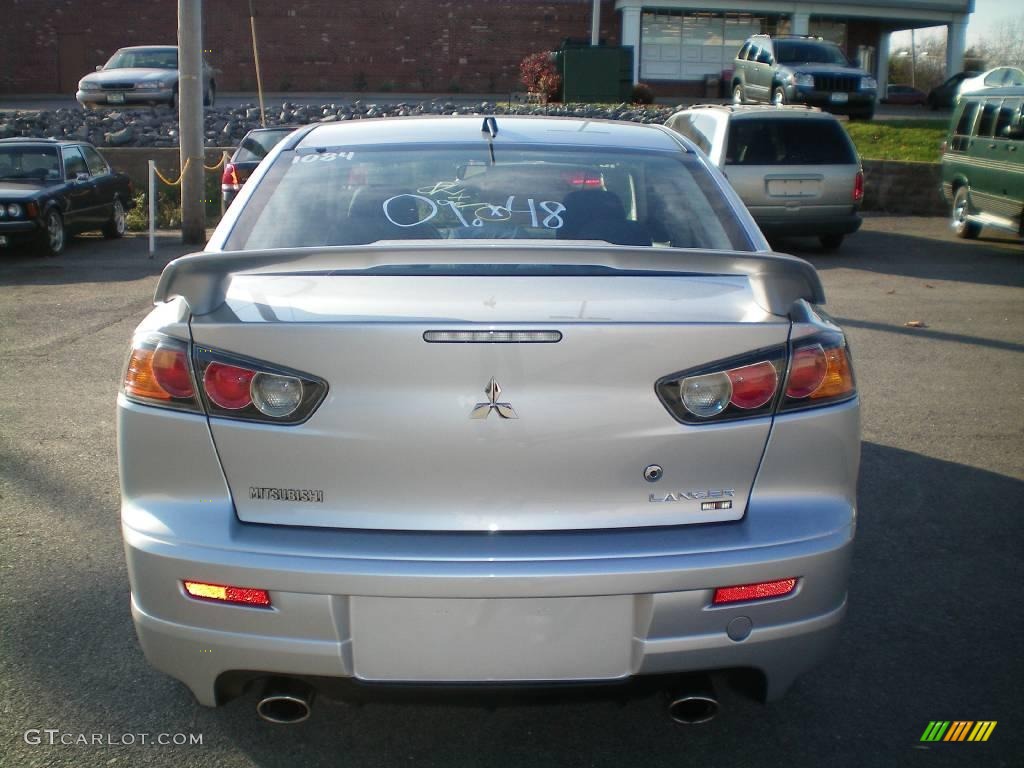 2010 Lancer RALLIART AWD - Apex Silver Metallic / Black photo #9