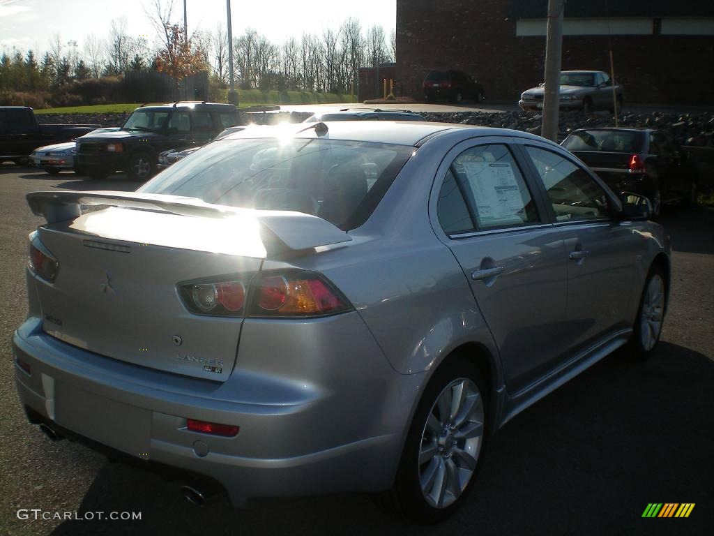 2010 Lancer RALLIART AWD - Apex Silver Metallic / Black photo #10