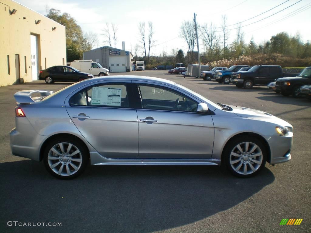 2010 Lancer RALLIART AWD - Apex Silver Metallic / Black photo #11