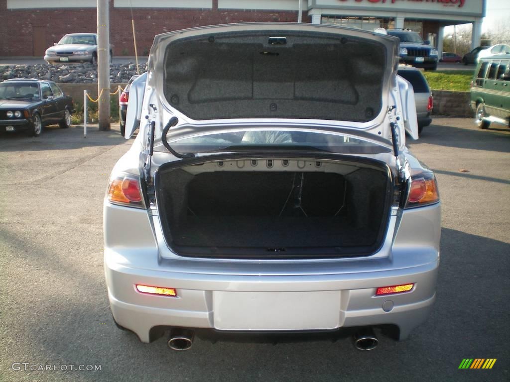 2010 Lancer RALLIART AWD - Apex Silver Metallic / Black photo #19
