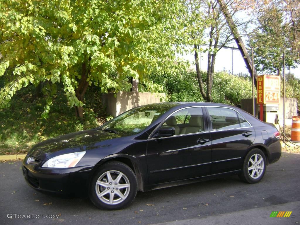 2003 Accord EX V6 Sedan - Nighthawk Black Pearl / Ivory photo #1