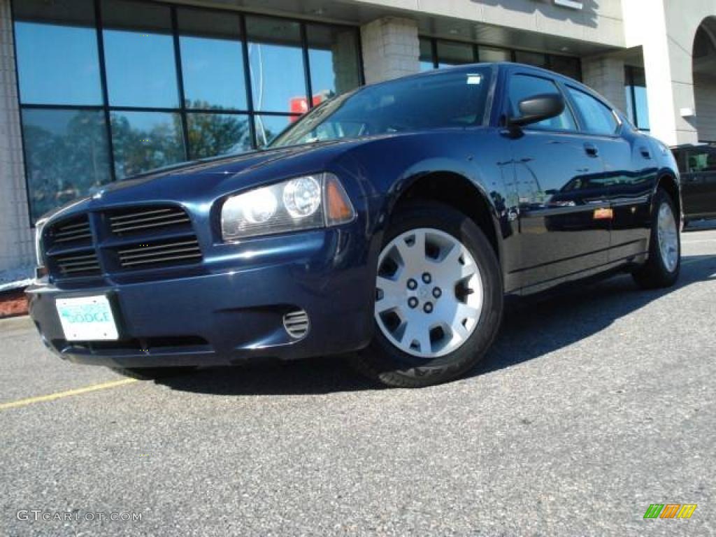 2006 Charger SXT - Midnight Blue Pearl / Dark Slate Gray/Light Graystone photo #1