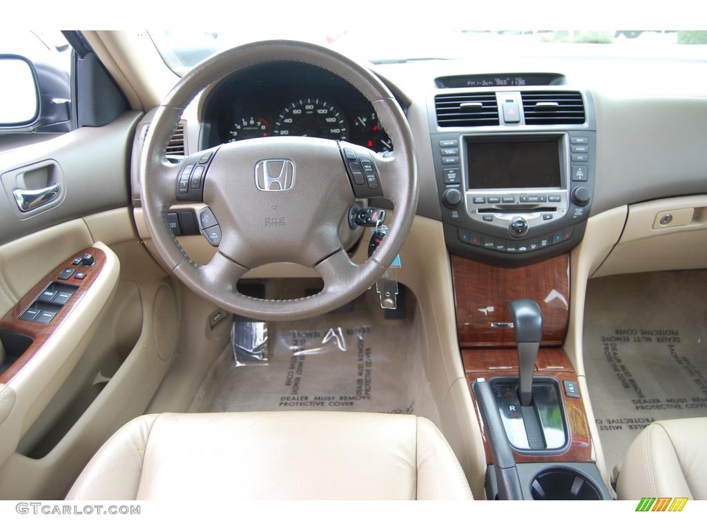 2006 Accord EX-L V6 Sedan - Nighthawk Black Pearl / Ivory photo #12