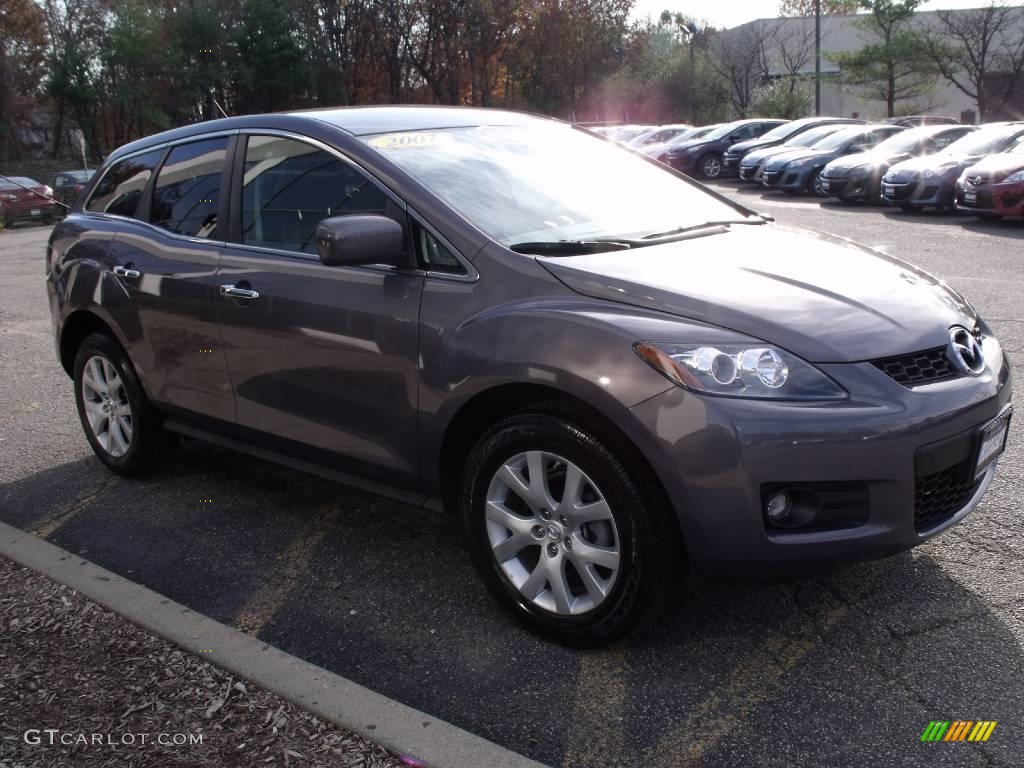 2007 CX-7 Grand Touring AWD - Galaxy Gray Mica / Black photo #1