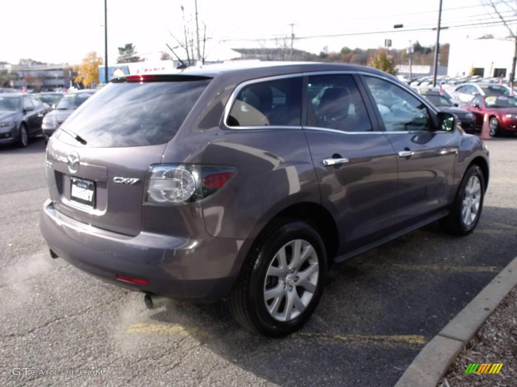 2007 CX-7 Grand Touring AWD - Galaxy Gray Mica / Black photo #7