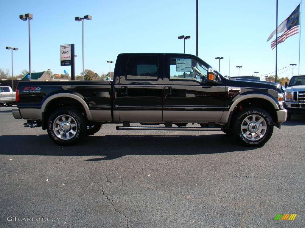 2010 F250 Super Duty King Ranch Crew Cab 4x4 - Black / Chaparral Leather photo #2