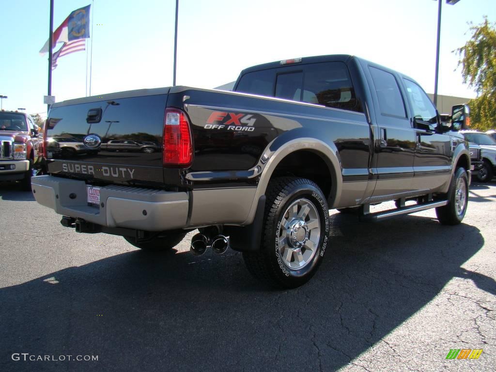 2010 F250 Super Duty King Ranch Crew Cab 4x4 - Black / Chaparral Leather photo #3