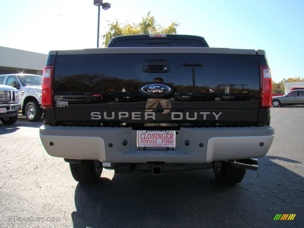 2010 F250 Super Duty King Ranch Crew Cab 4x4 - Black / Chaparral Leather photo #4