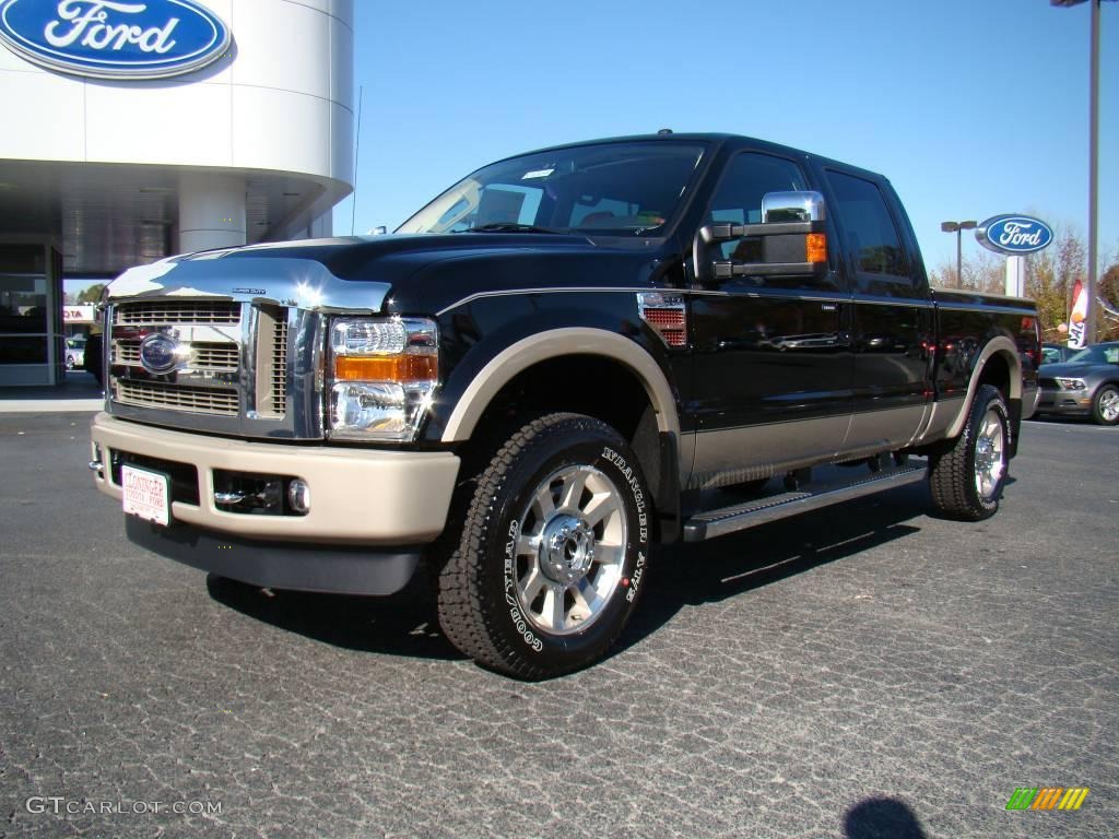 2010 F250 Super Duty King Ranch Crew Cab 4x4 - Black / Chaparral Leather photo #6