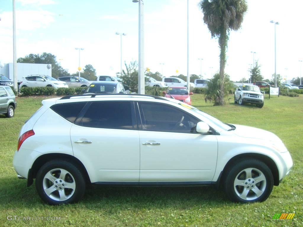 2005 Murano SL - Glacier Pearl White / Cafe Latte photo #10