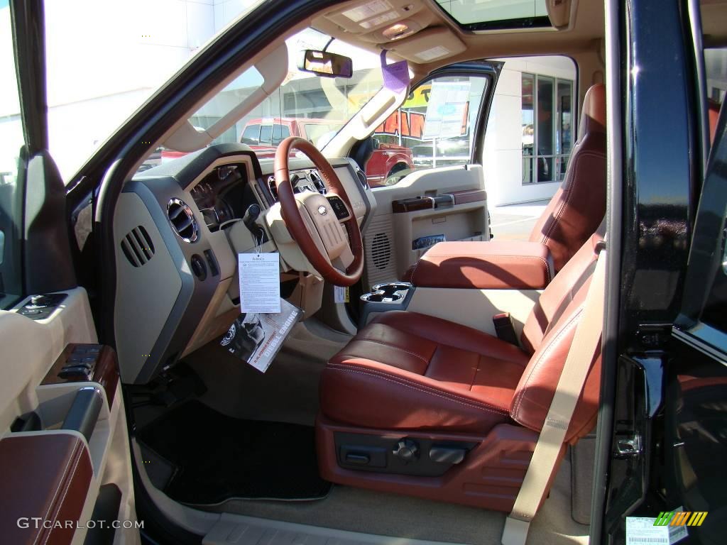 2010 F250 Super Duty King Ranch Crew Cab 4x4 - Black / Chaparral Leather photo #8
