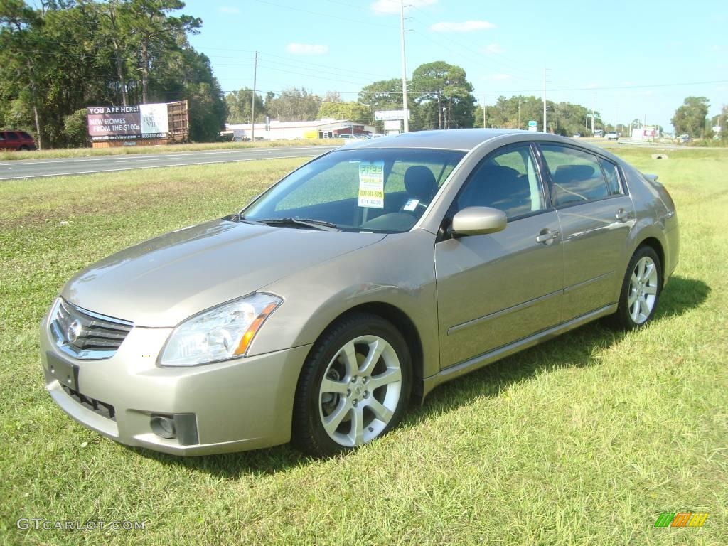 2008 Maxima 3.5 SE - Pebble Beach Metallic / Charcoal Black photo #1