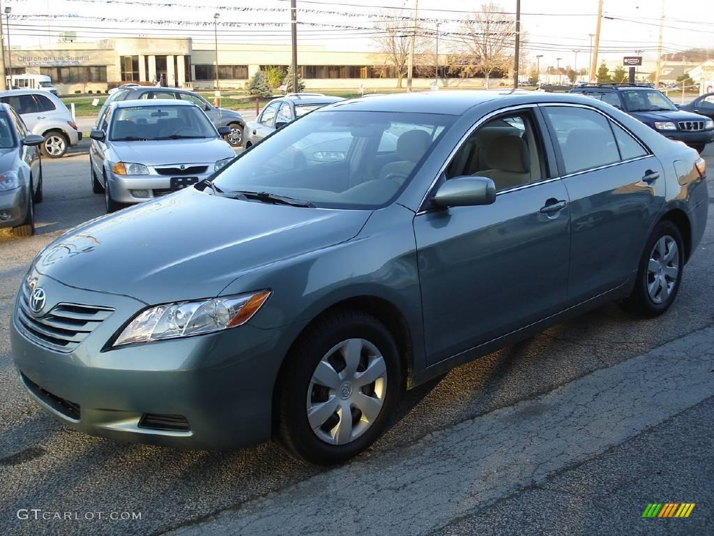 2007 Camry LE - Aloe Green Metallic / Bisque photo #1