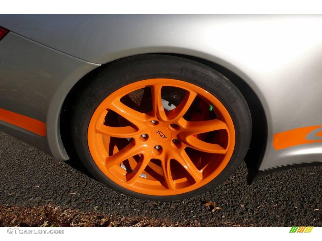 2007 911 GT3 RS - Arctic Silver Metallic/Orange / Black photo #10