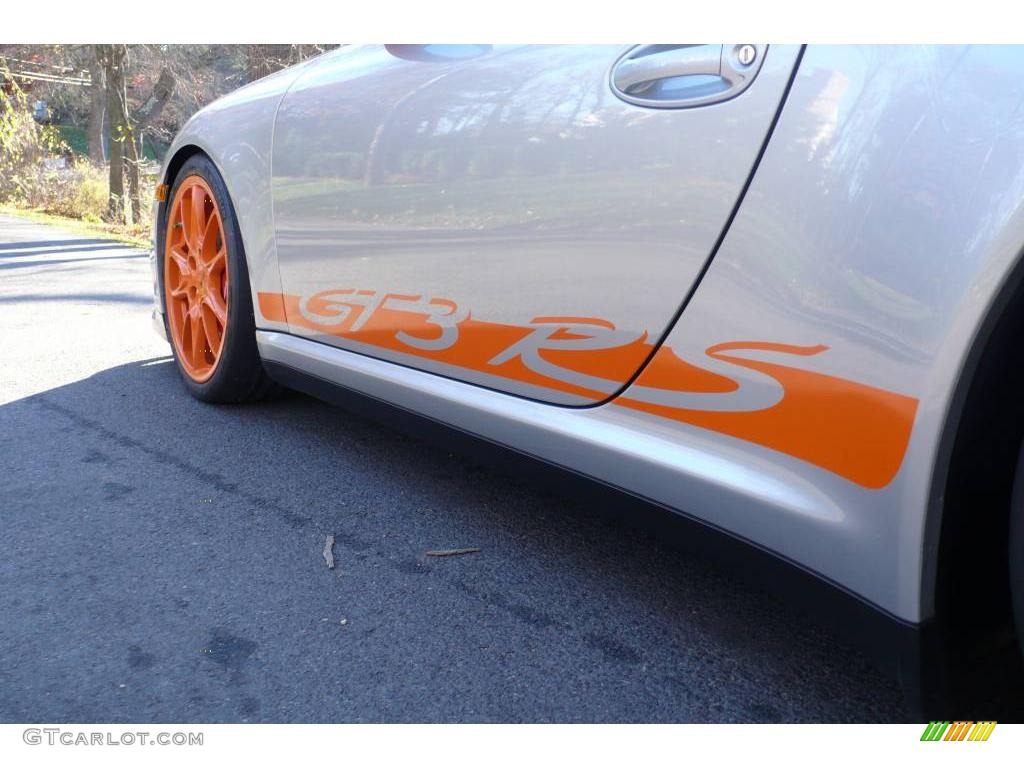 2007 911 GT3 RS - Arctic Silver Metallic/Orange / Black photo #12