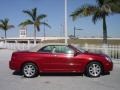 2008 Inferno Red Crystal Pearl Chrysler Sebring Limited Convertible  photo #7