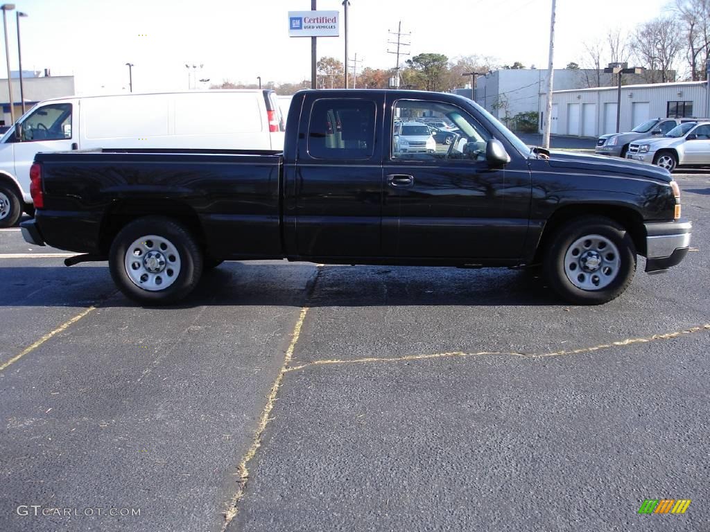 2006 Silverado 1500 Work Truck Extended Cab - Black / Dark Charcoal photo #3