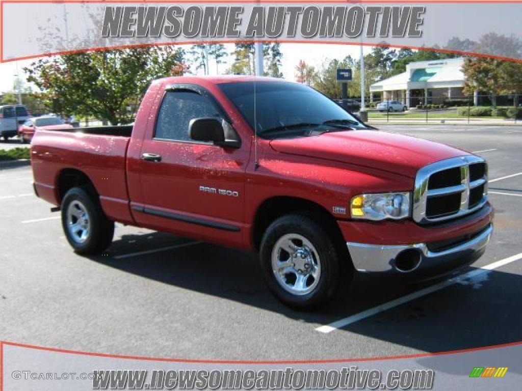 2005 Ram 1500 ST Regular Cab - Flame Red / Taupe photo #1