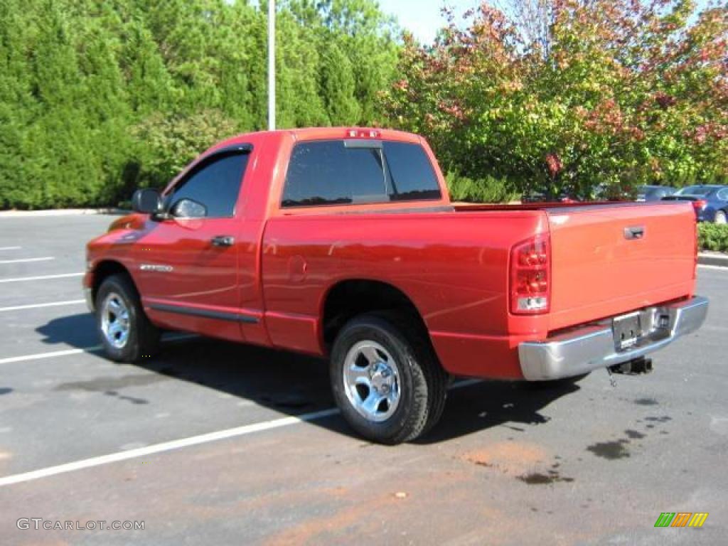 2005 Ram 1500 ST Regular Cab - Flame Red / Taupe photo #2