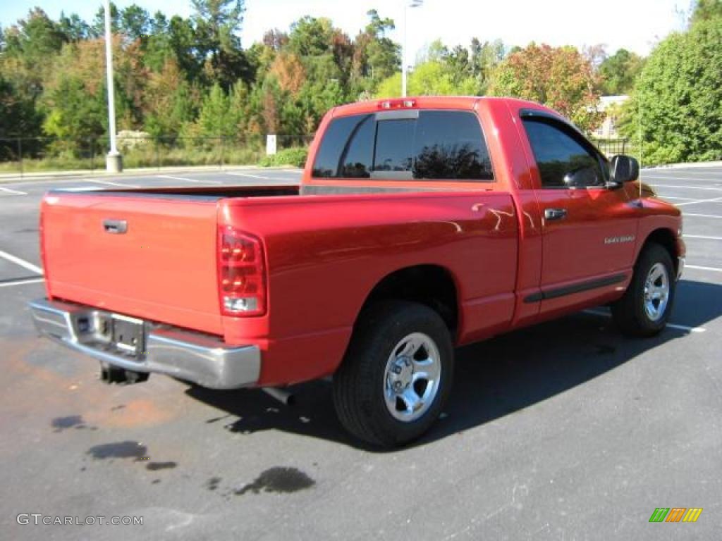 2005 Ram 1500 ST Regular Cab - Flame Red / Taupe photo #21