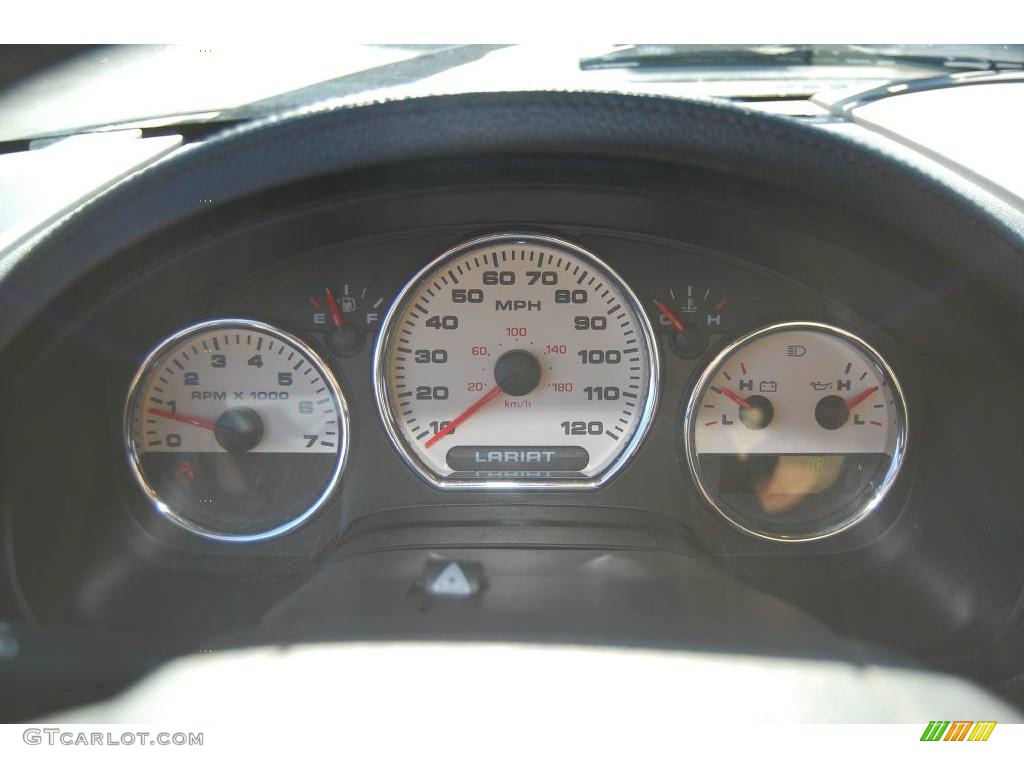 2004 F150 Lariat SuperCab - Black / Black photo #10