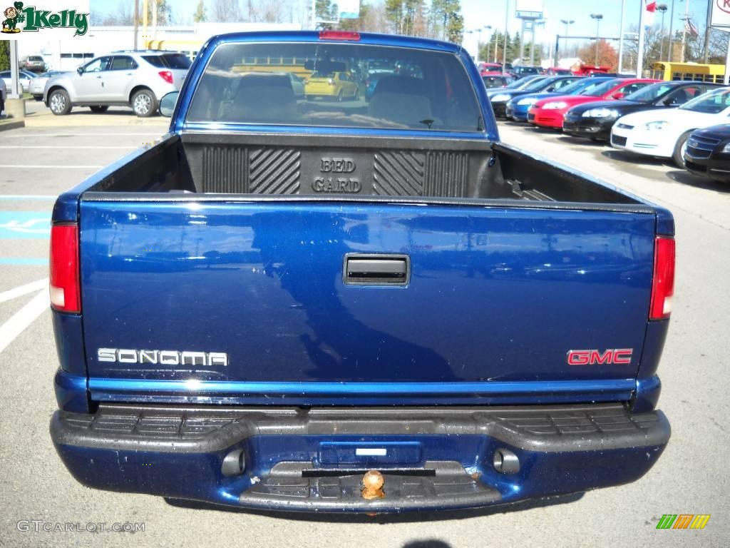2000 Sonoma SLS Sport Extended Cab - Indigo Blue Metallic / Pewter photo #4