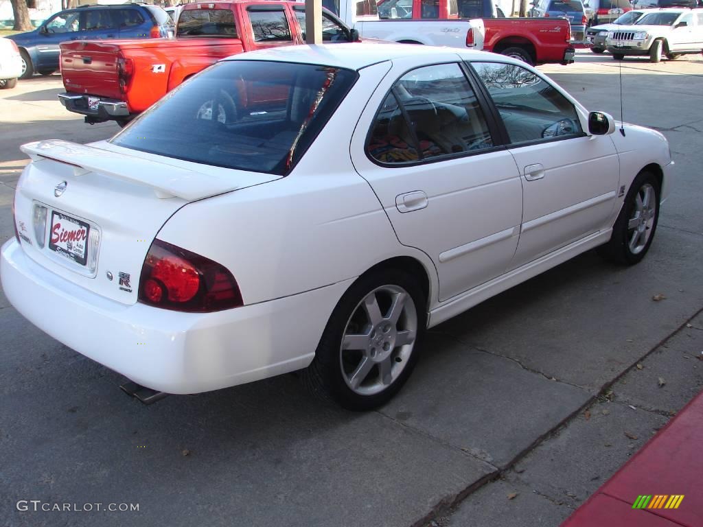 2004 Sentra SE-R Spec V - Cloud White / SE-R Black/Silver photo #7