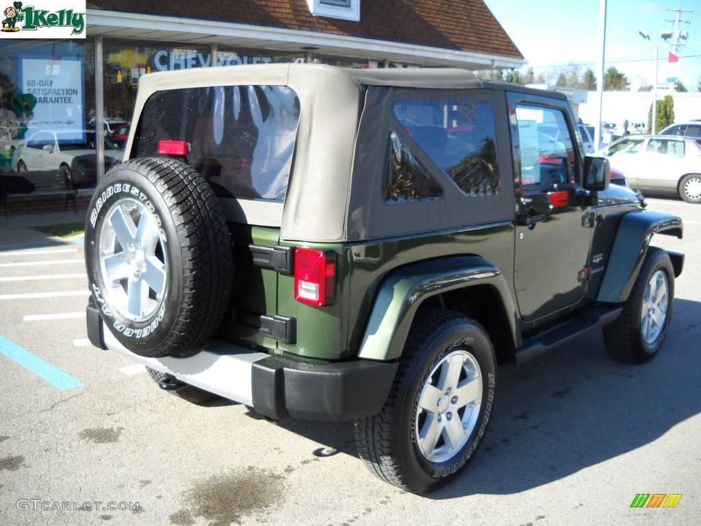 2008 Wrangler Sahara 4x4 - Jeep Green Metallic / Dark Slate Gray/Medium Slate Gray photo #3