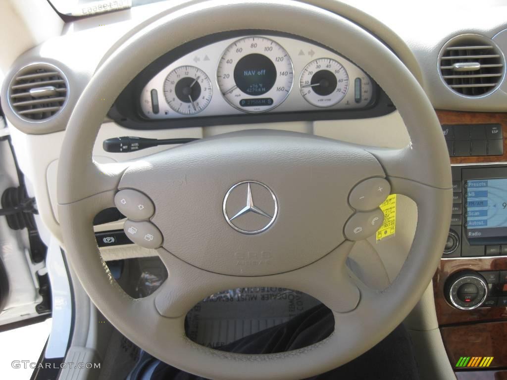 2006 CLK 500 Coupe - Alabaster White / Stone photo #17