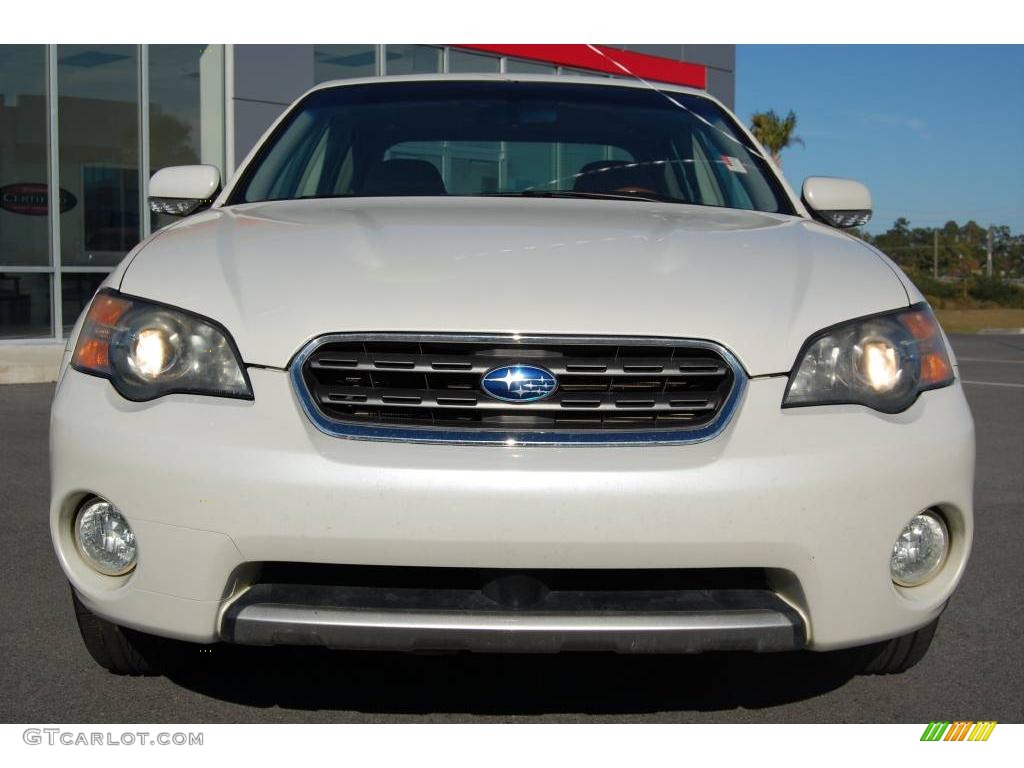 2005 Outback 3.0 R Sedan - Satin White Pearl / Taupe photo #2