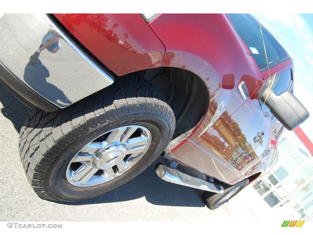 2006 F150 XLT SuperCrew 4x4 - Dark Toreador Red Metallic / Medium/Dark Flint photo #3