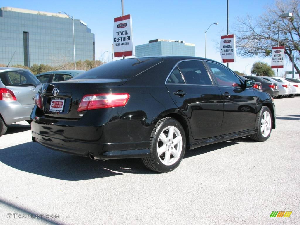 2007 Camry SE - Black / Dark Charcoal photo #6