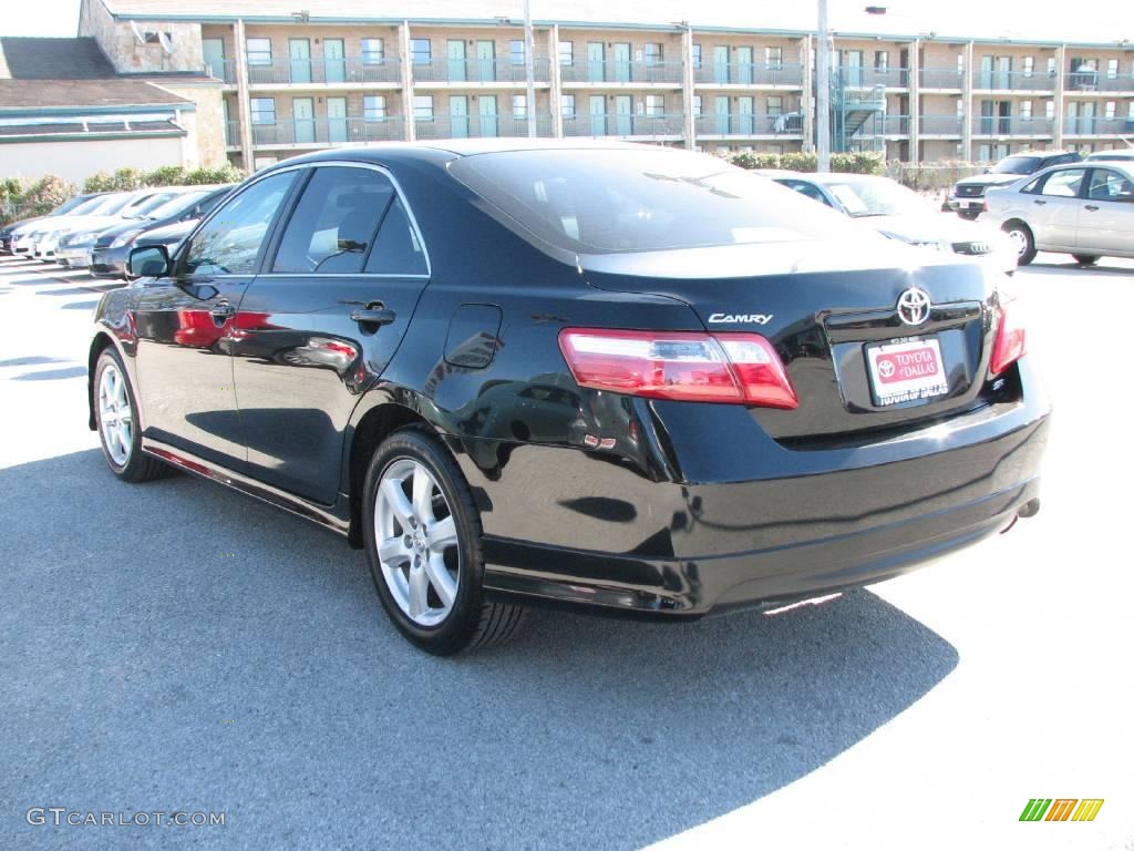 2007 Camry SE - Black / Dark Charcoal photo #8