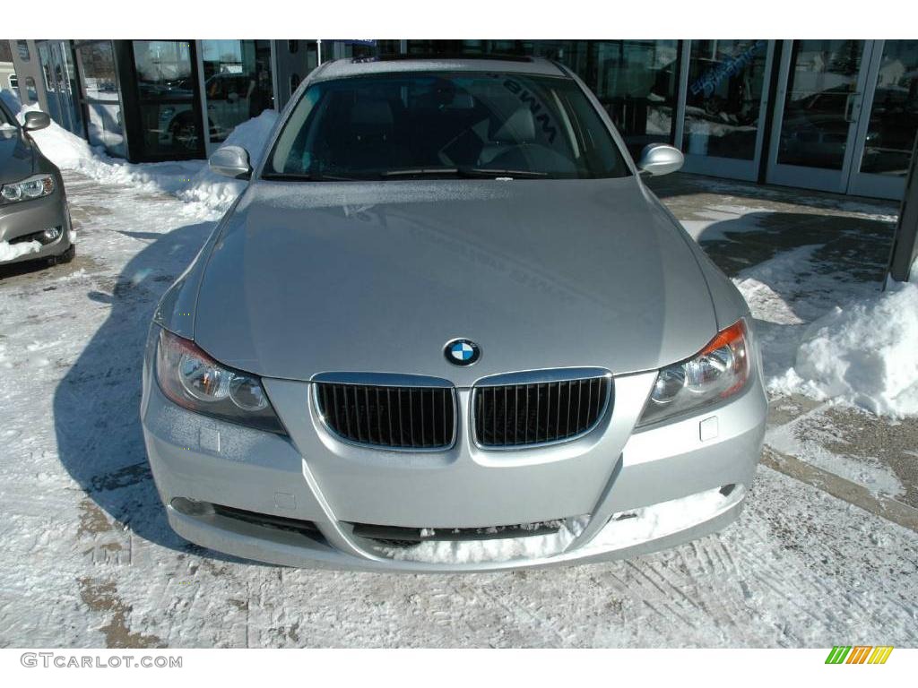 2006 3 Series 325i Sedan - Titanium Silver Metallic / Black Dakota Leather photo #3