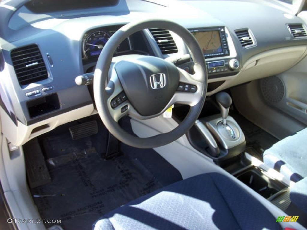 2008 Civic Hybrid Sedan - Magnetic Pearl / Black photo #6