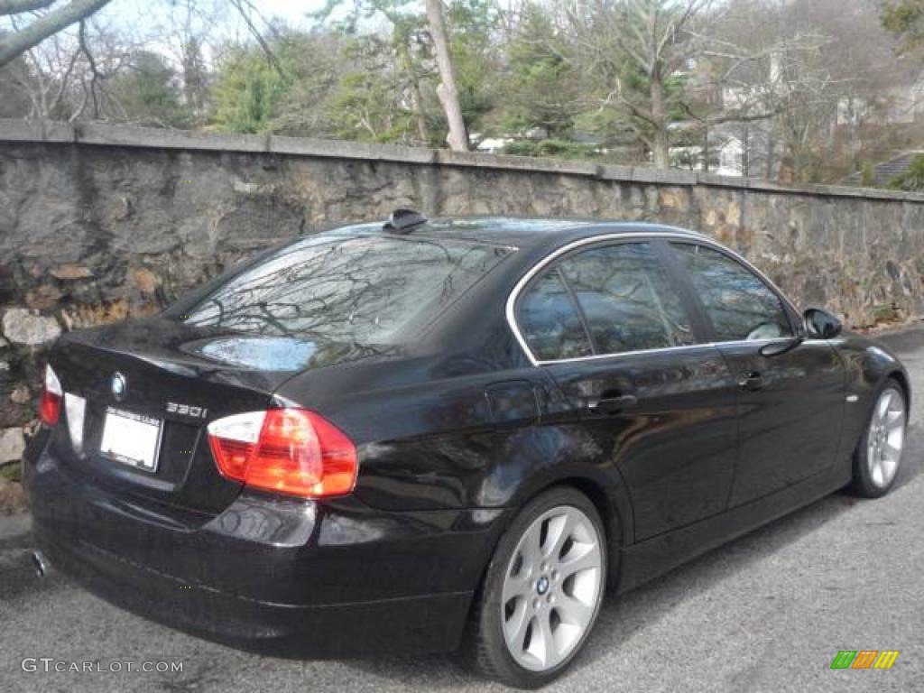 2006 3 Series 330i Sedan - Jet Black / Black photo #3