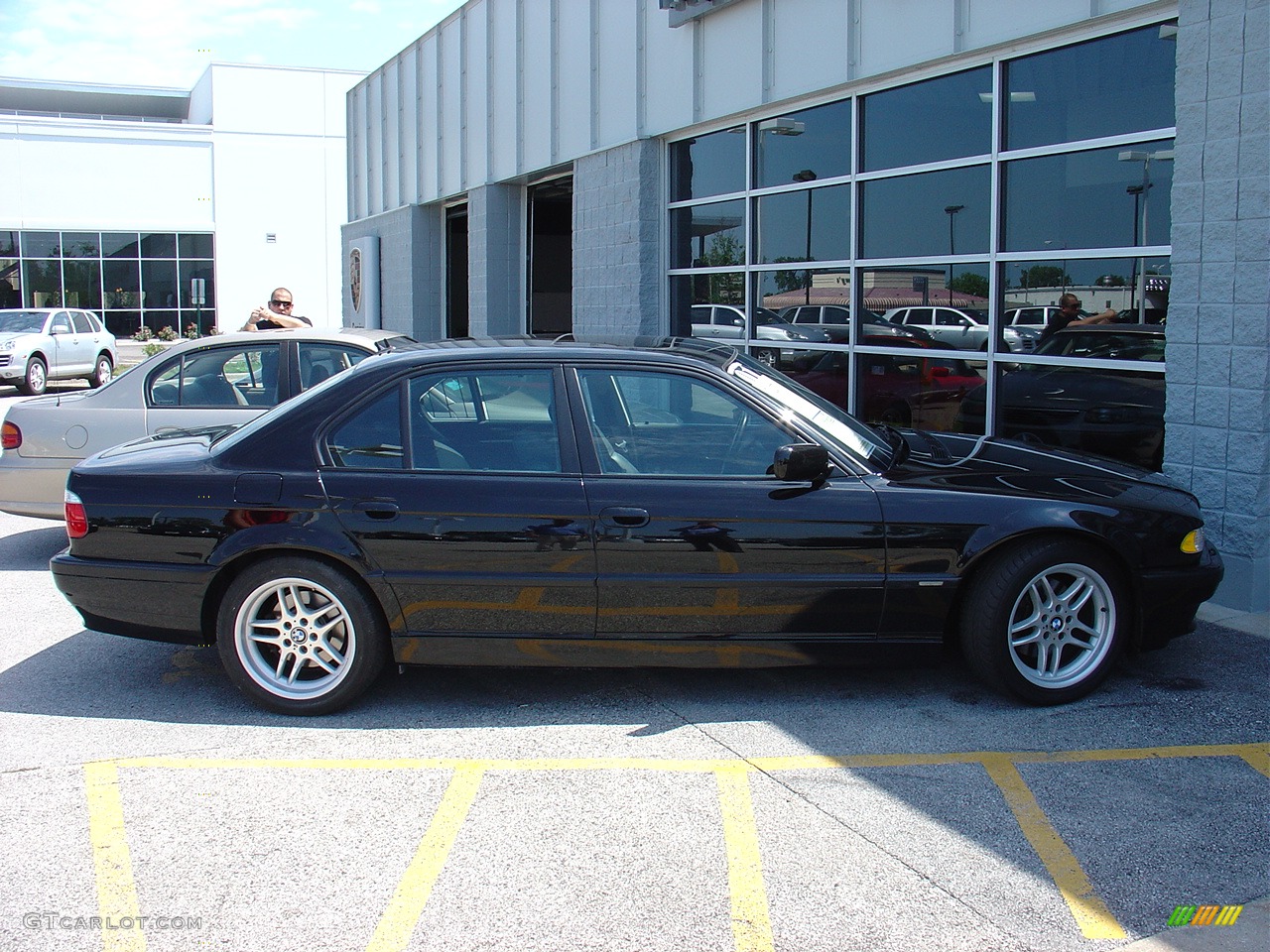 2001 7 Series 740i Sedan - Black / Black photo #21