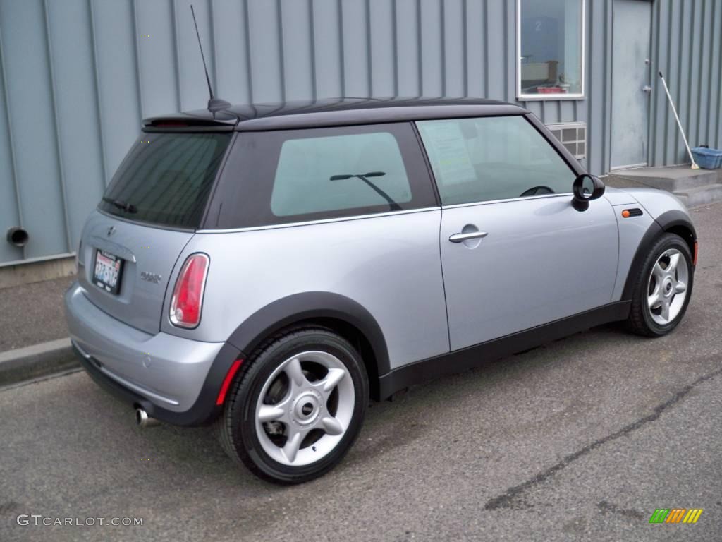 2005 Cooper Hardtop - Pure Silver Metallic / Black/Panther Black photo #3