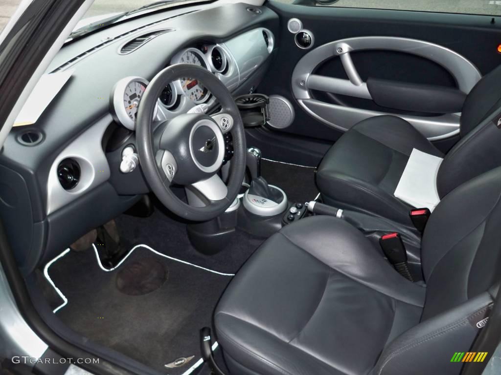 2005 Cooper Hardtop - Pure Silver Metallic / Black/Panther Black photo #5