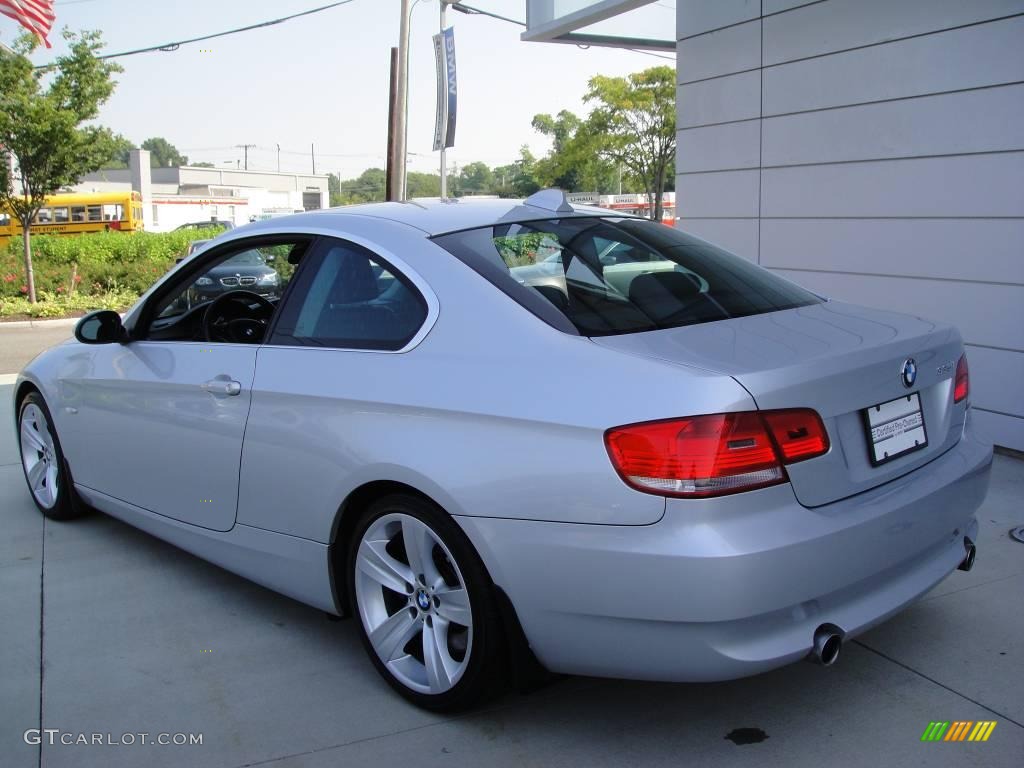 2007 3 Series 335i Coupe - Titanium Silver Metallic / Black photo #4